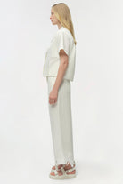 PANTS/SHORTS Kallin Cropped Wide Leg Pant in White Simkhai