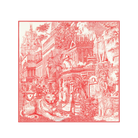 ACCESSORIES Piranesi Square Scarf in Red Inoui Editions