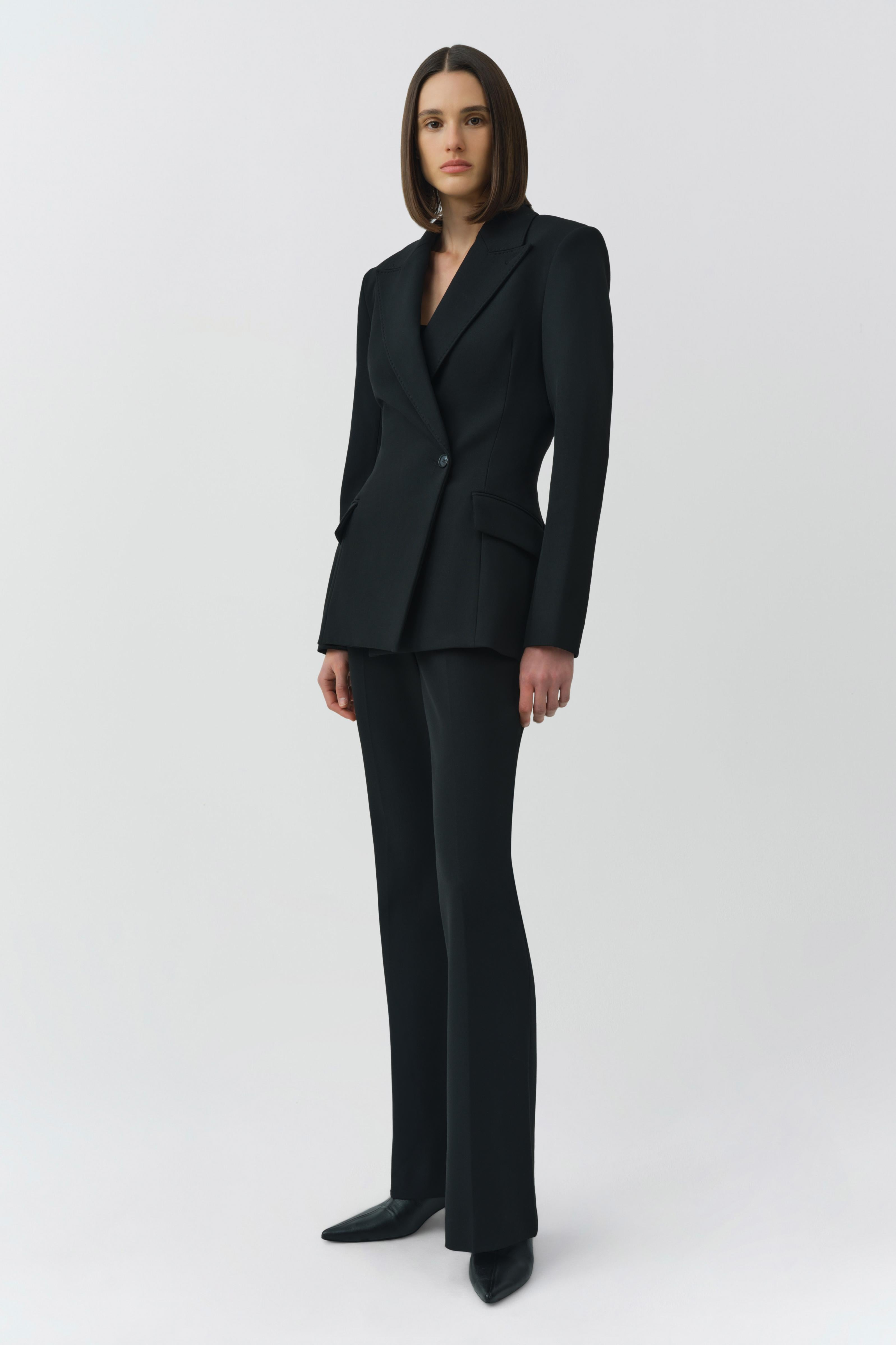 COATS/JACKET Surabhi Hourglass Blazer in Black Simkhai