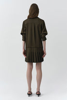 DRESSES/JUMPSUITS Regina Mini Dress in Dark Olive Simkhai