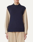 BLOUSES/SHIRTS/TOPS GILET FALVIO KNIT TOP IN CRICKET Labo Art