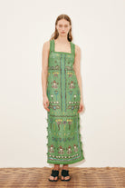 DRESSES/JUMPSUITS Sun Dancer Midi Dress in Green Alemais