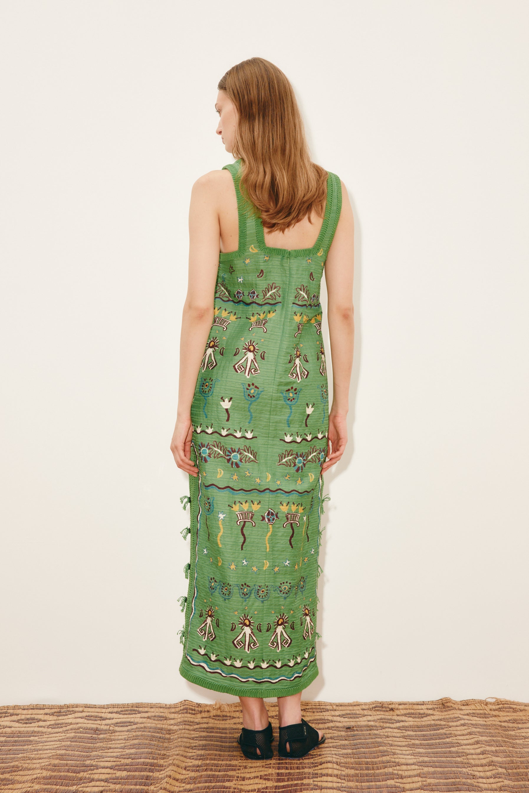 DRESSES/JUMPSUITS Sun Dancer Midi Dress in Green Alemais