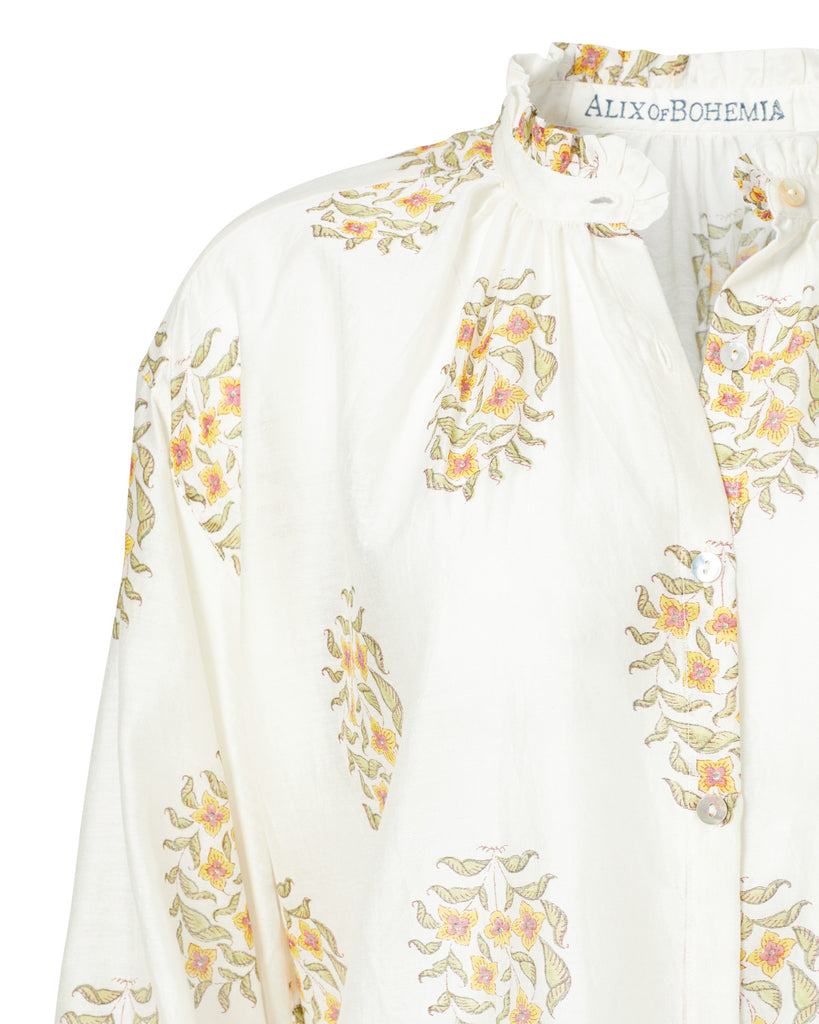 Tops Alix of Bohemia Poet Buttercup Top in White Butter Alix of Bohemia