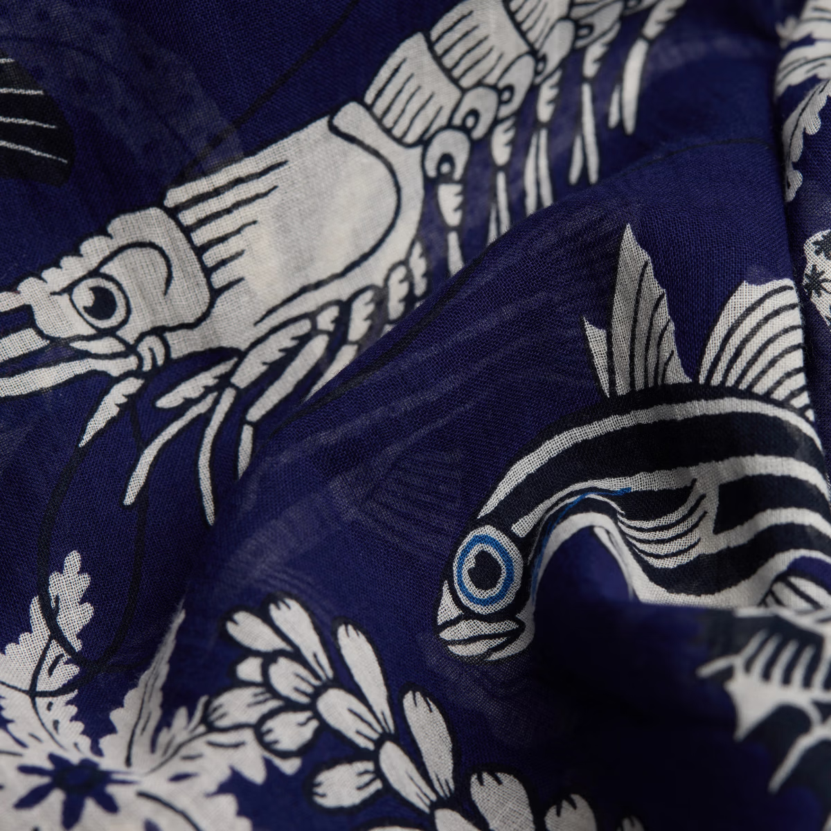 ACCESSORIES Neptune Scarf in Navy Inoui Editions