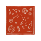 ACCESSORIES Tableau Scarf in Red Bembien