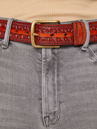 ACCESSORIES The Eye Opener Belt in Brown Mother