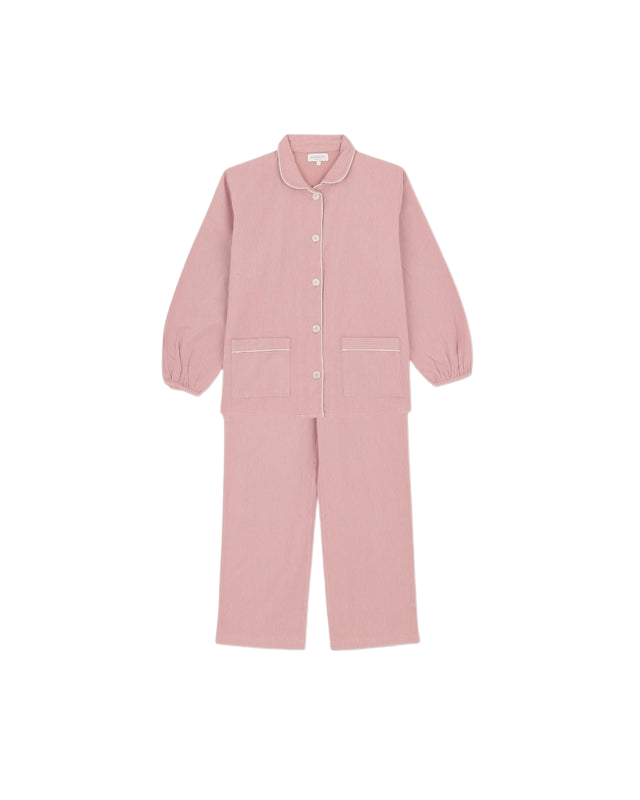 LINGERIE/PJ/SWIM Claudine PJ Set in Rose Scarlette Ateliers