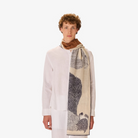ACCESSORIES Cotton Toutou Scarf in White Inoui Editions