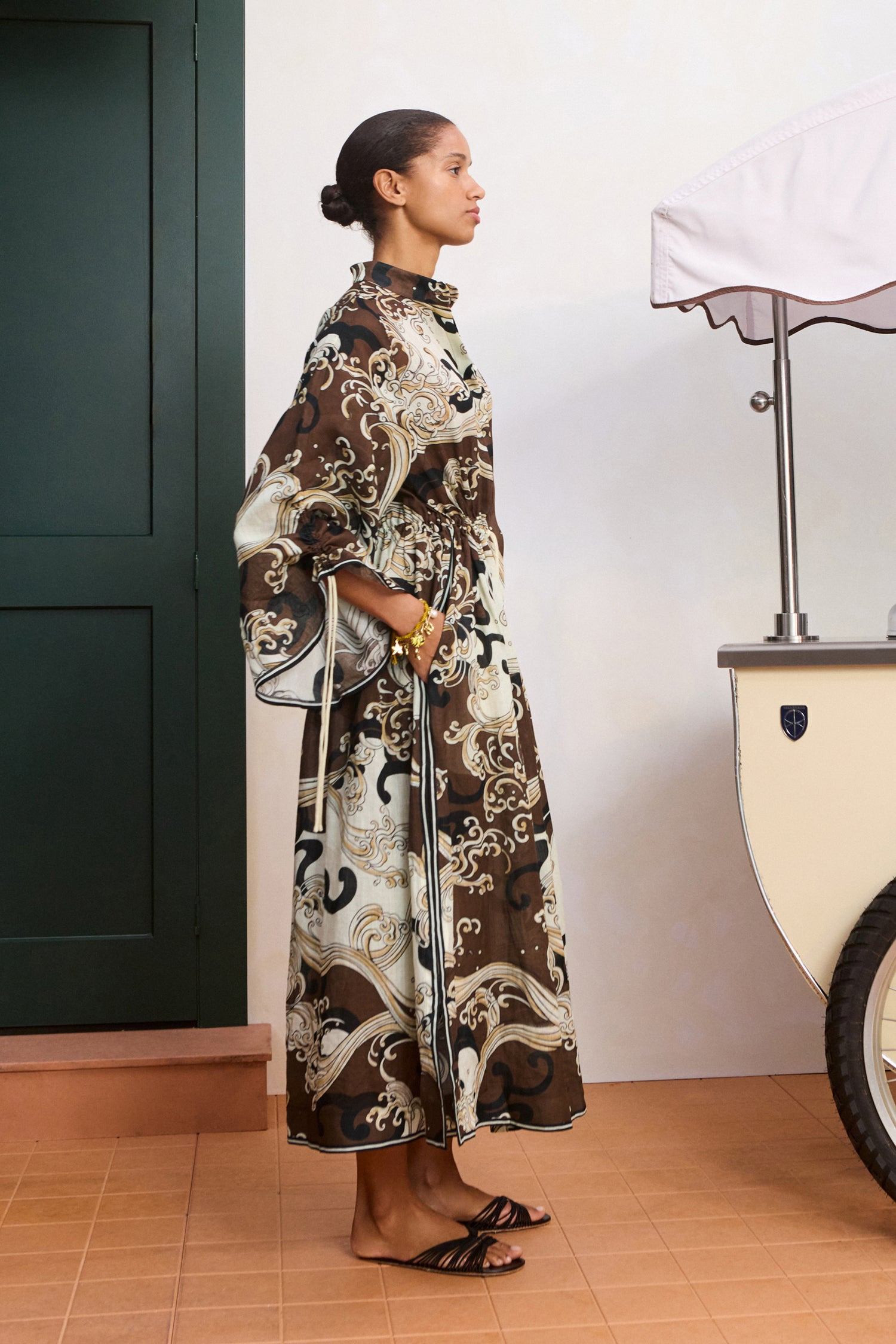 DRESSES/JUMPSUITS Otis Shirtdress in Chocolate Alemais