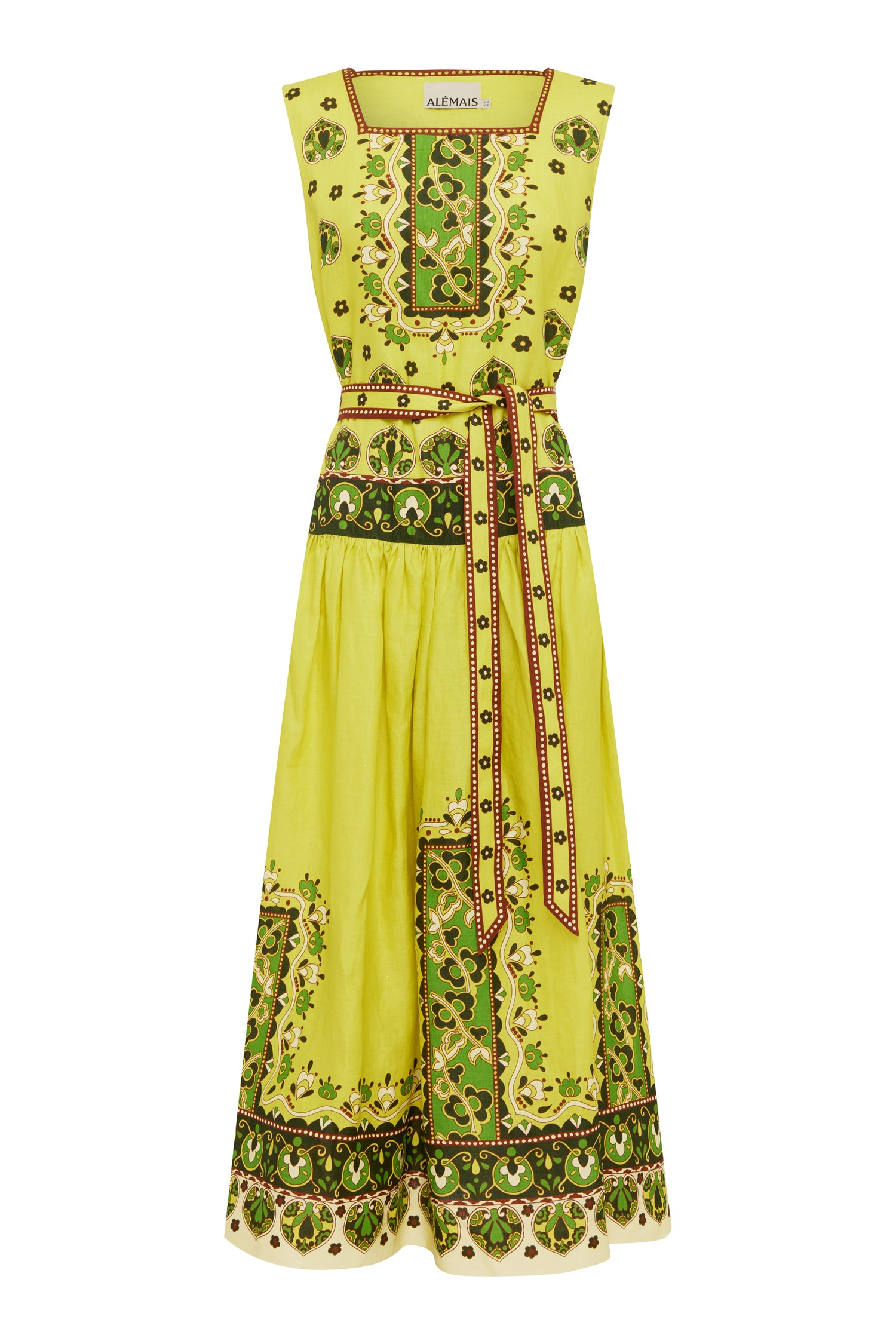 DRESSES/JUMPSUITS Bridgette Midi Dress in Citrus Alemais