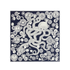 ACCESSORIES Octopus Square Scarf in Navy Inoui Editions