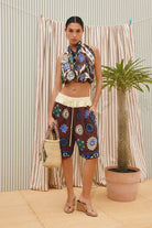 ACCESSORIES Jasper Silk Scarf in Chocolate Alemais