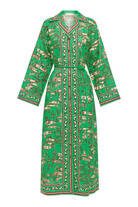 DRESSES/JUMPSUITS Fish Sticks Shirtdress in Green Alemais