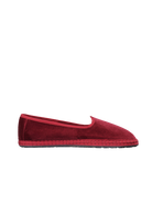 SHOES Meg Flat in Wine Red Flabelus