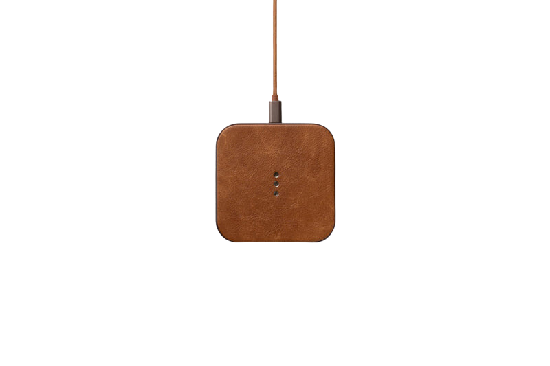 HOME ACCESSORIES Wireless Charging Pad in Saddle Courant