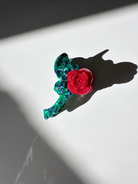 ACCESSORIES ORIGAMI ROSE STEM CLAW CLIP IN RED Solar Eclipse