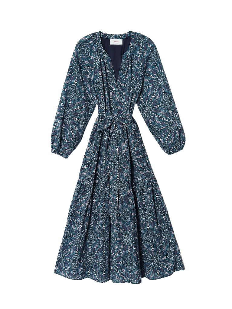 Dresses Xirena Ambrose Dress in Indigo Flora Xirena