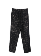 PANTS/SHORTS Leopard Print Pant in Black Psophia