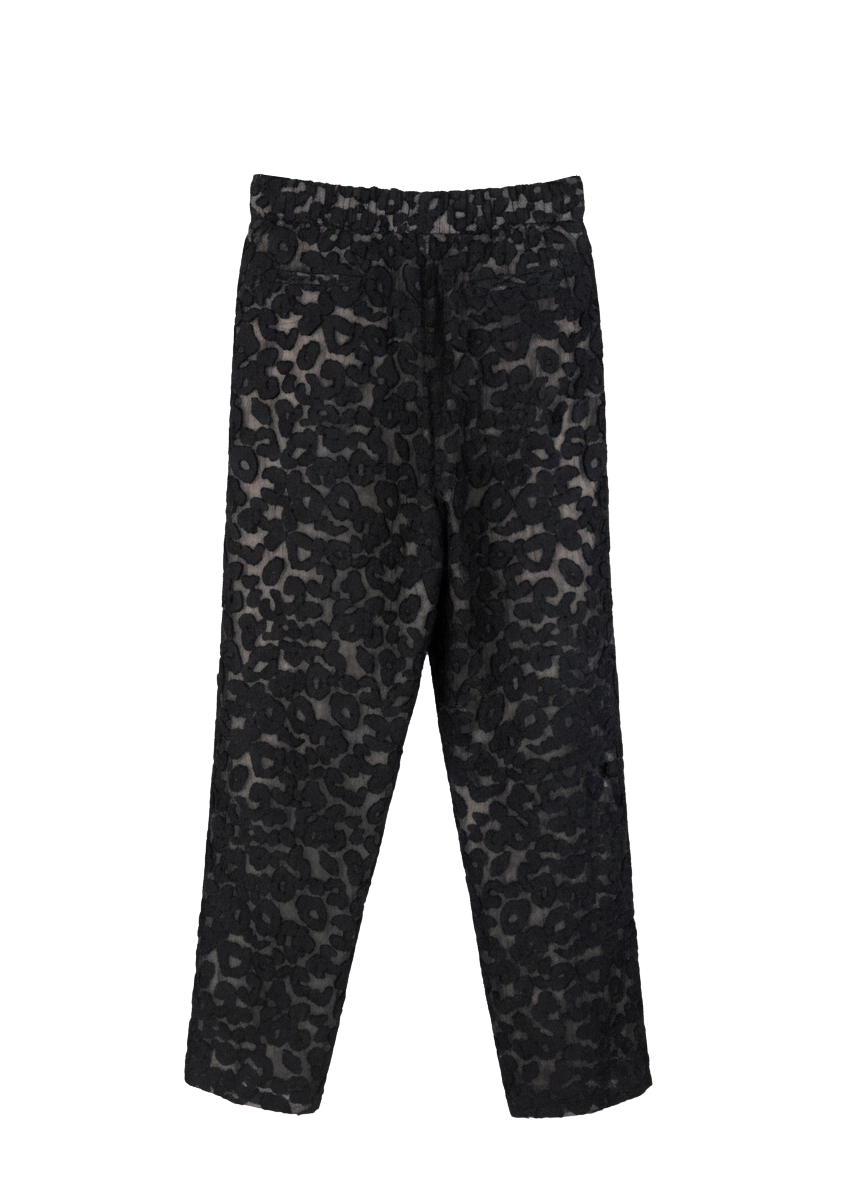 PANTS/SHORTS Leopard Print Pant in Black Psophia
