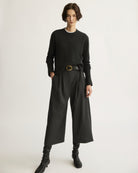 PANTS/SHORTS Reeve Culotte With Belt in Charcoal Arlo Mott