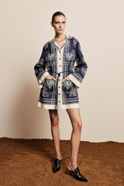DRESSES/JUMPSUITS Banderra Mini Dress in Ink Alemais