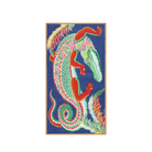 ACCESSORIES Croco Scarf in Duck Blue Inoui Editions