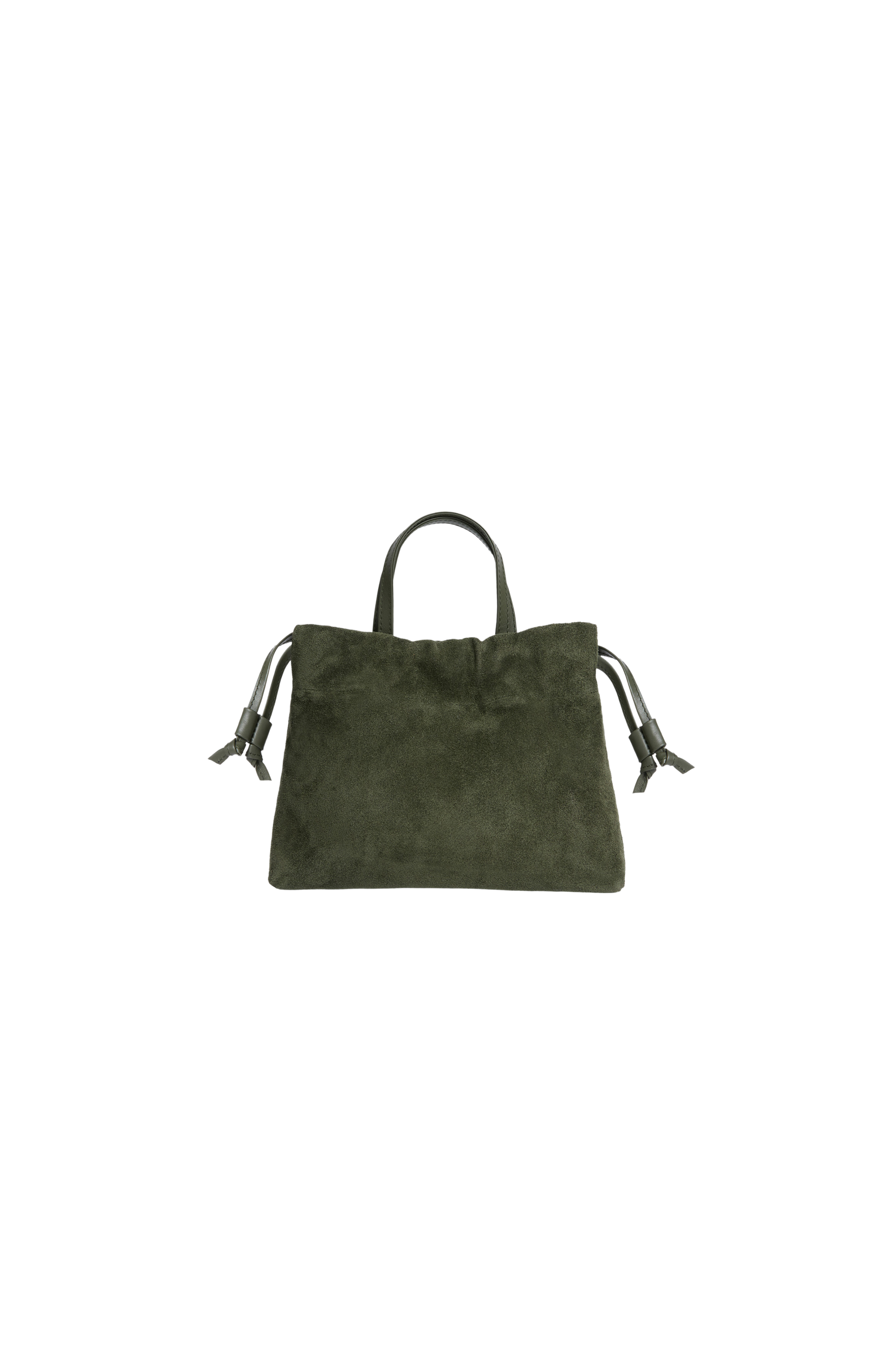 HANDBAGS Mini Asisi Tote in Olive Suede Lemiz