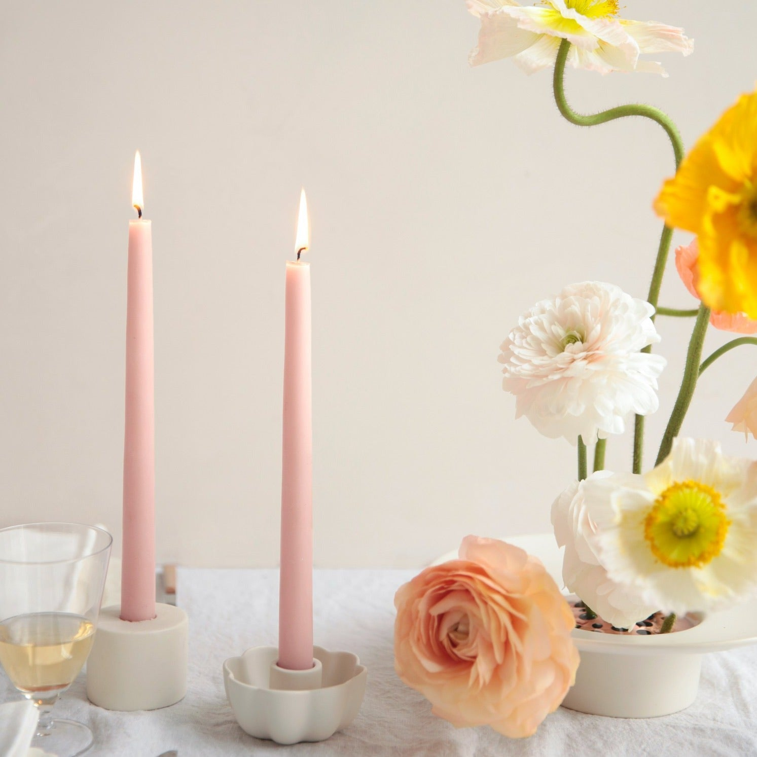 HOME ACCESSORIES CERAMIC FLEUR TAPER HOLDER The Floral Society