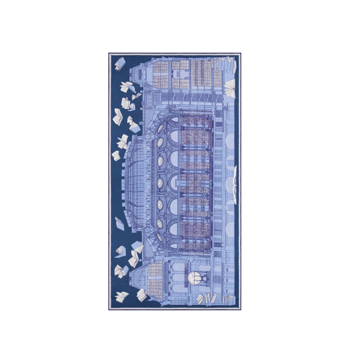 ACCESSORIES Vivienne Scarf in Blue Inoui Editions