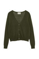 SWEATERS Textured Short Jane Cardi in Salvia Organic by John Patrick