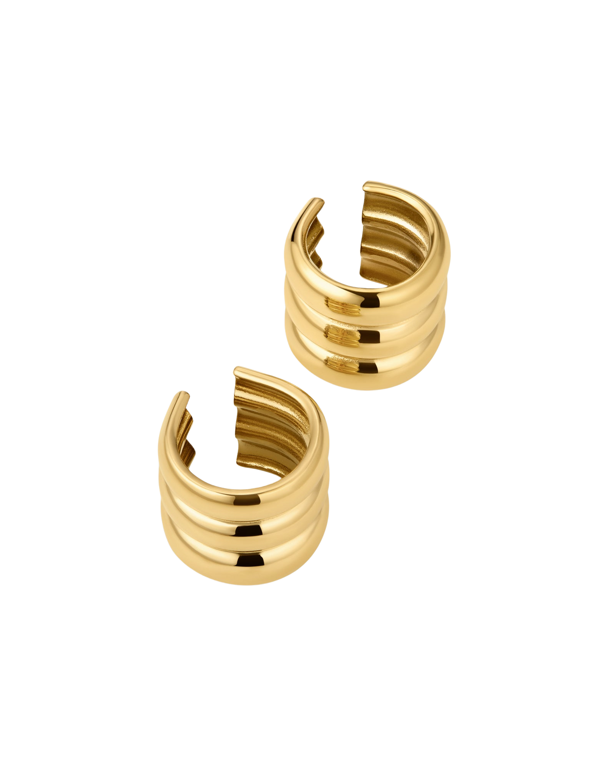 FASHION JEWELRY Ridged Positano Ear Cuff Set Luv Aj