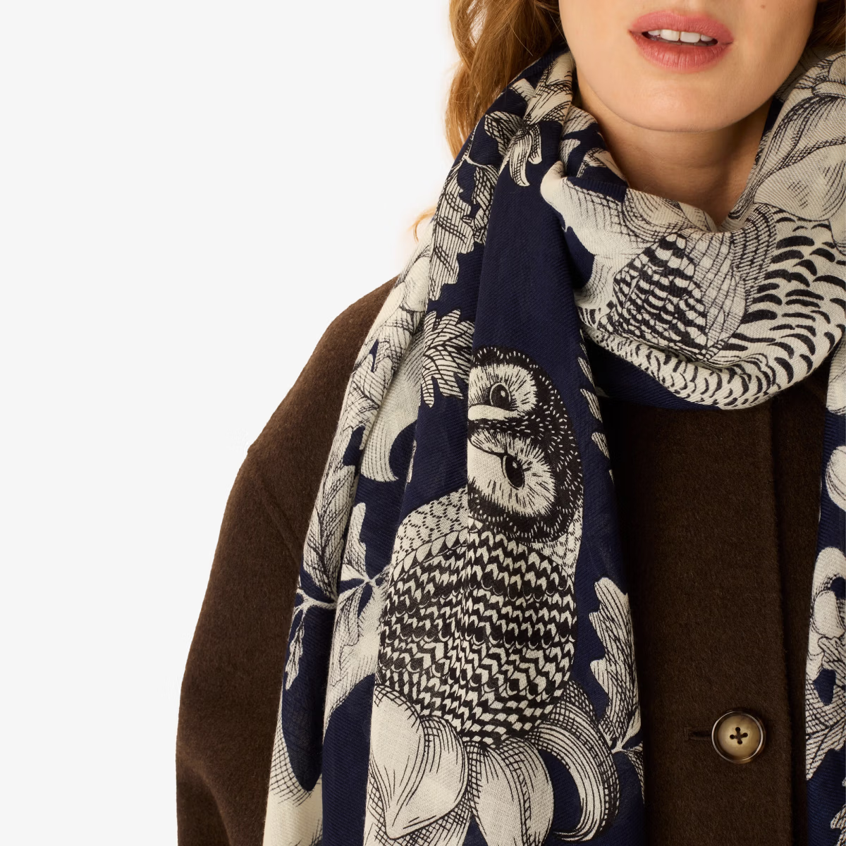 ACCESSORIES Archimede Scarf in Navy Inoui Editions