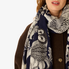 ACCESSORIES Archimede Scarf in Navy Inoui Editions