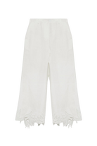 PANTS/SHORTS Kallin Cropped Wide Leg Pant in White Simkhai