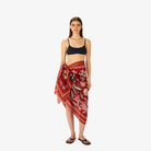 ACCESSORIES Neptune Scarf in Red Inoui Editions