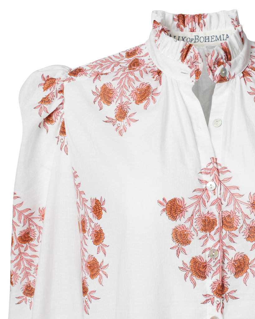 Tops Alix of Bohemia Annabel Shirt in Pink Dahlia Alix of Bohemia