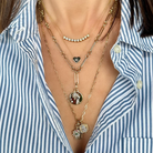 JEWELRY Alternating Paperclip Chain in Yellow Gold Three Stories Jewelry
