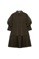 DRESSES/JUMPSUITS Regina Mini Dress in Dark Olive Simkhai
