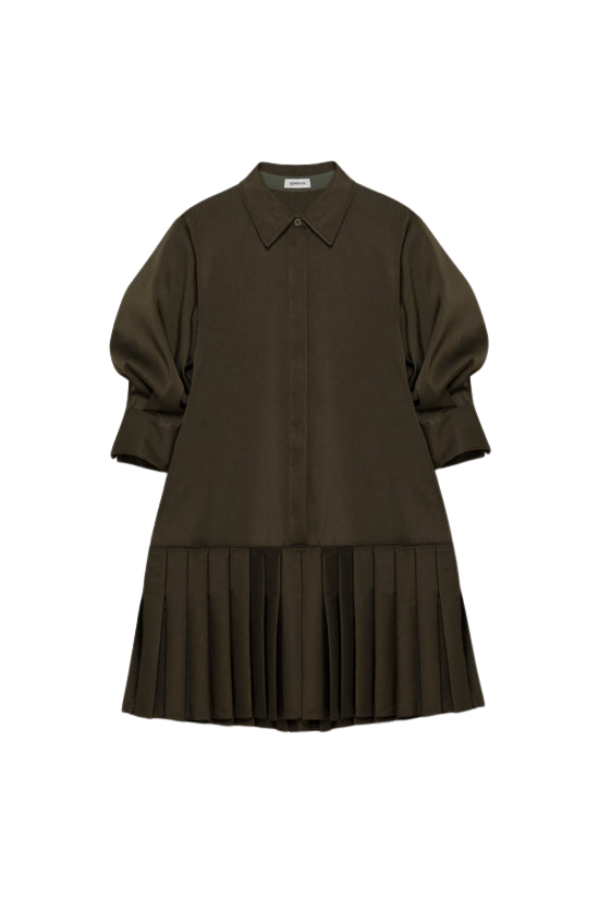 DRESSES/JUMPSUITS Regina Mini Dress in Dark Olive Simkhai
