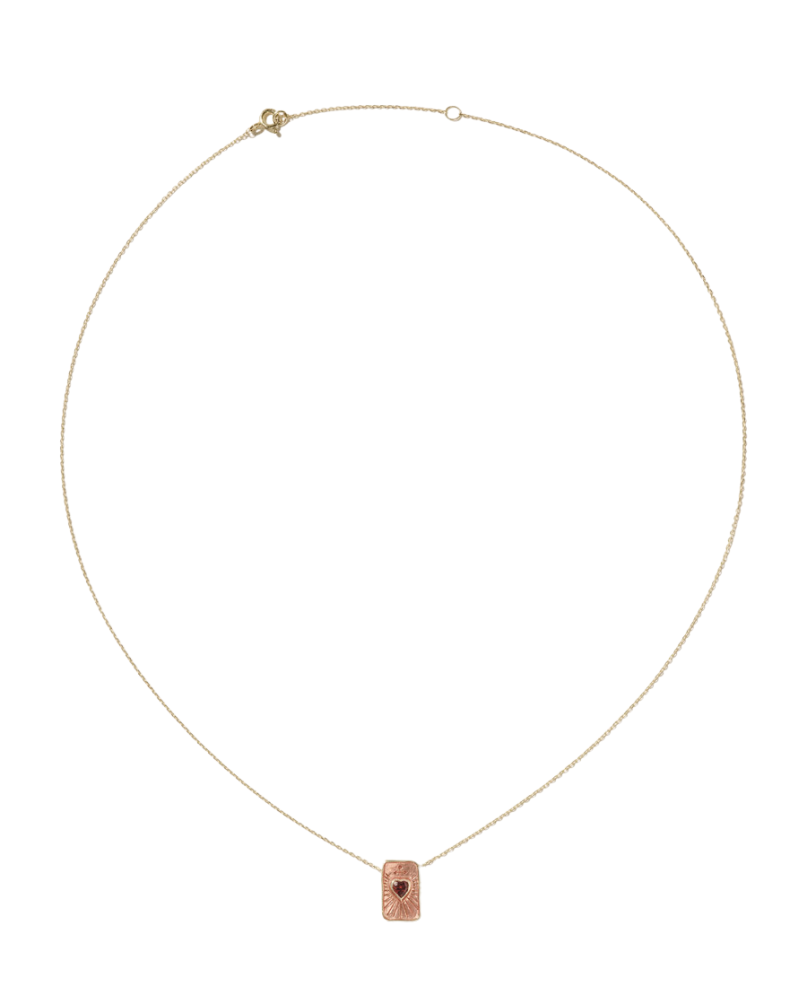 JEWELRY Deva Resin Necklace in Garnet Pascale Monvoisin