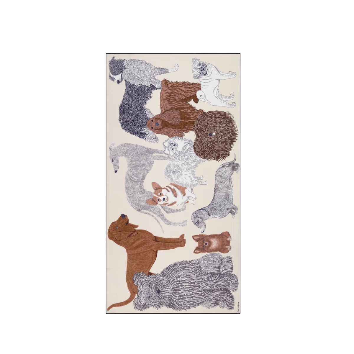ACCESSORIES Cotton Toutou Scarf in White Inoui Editions