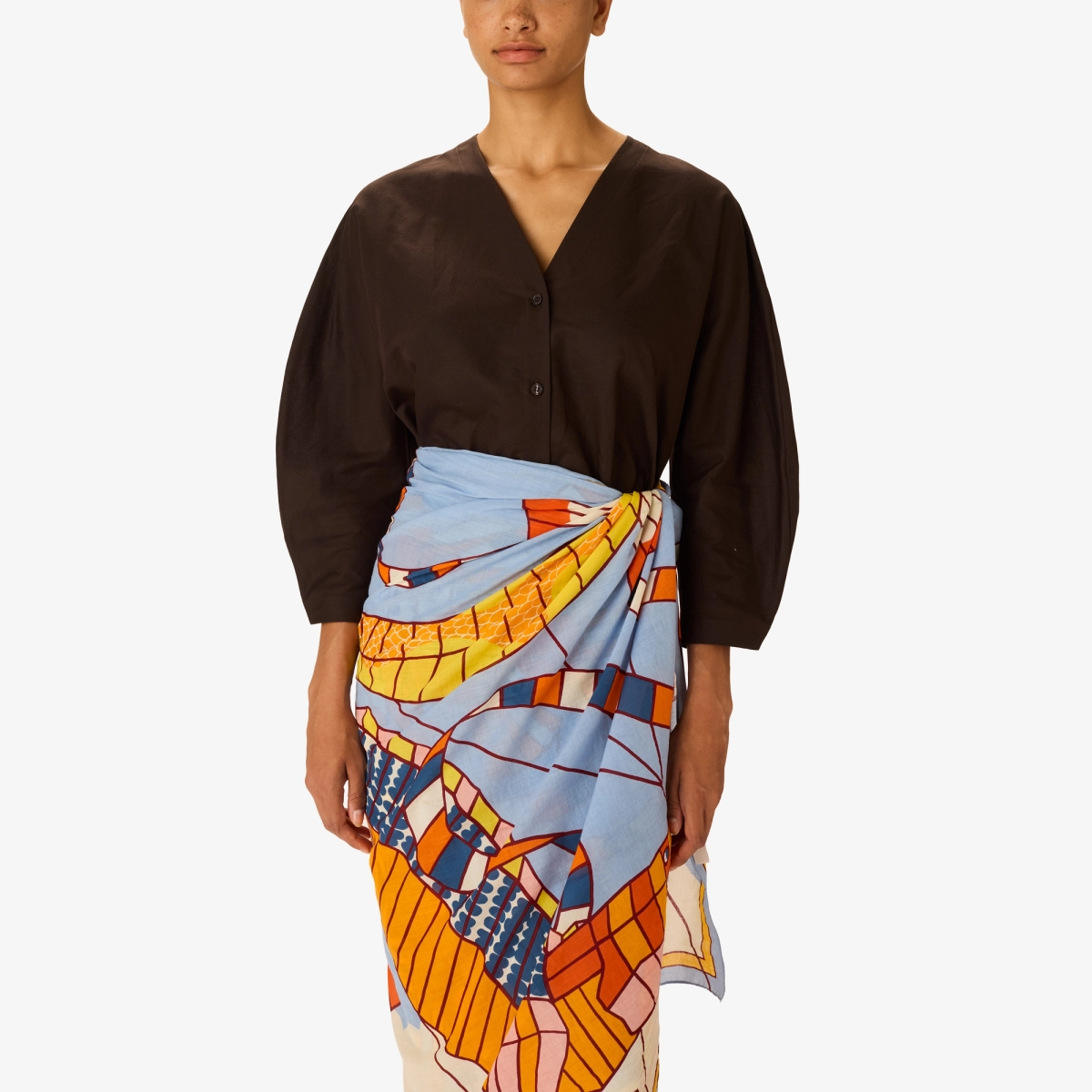 ACCESSORIES Cerfs Colants Scarf in Orange Inoui Editions