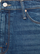 DENIM The Circle Midi Fray Denim Skirt in Buckaroo Mother