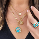 JEWELRY Classic Small Beaded Chain in Yellow Gold Three Stories Jewelry