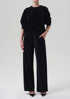 SWEATERS Vintage Velour Crewneck in Dark Navy Citizens of Humanity