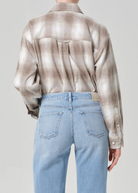 BLOUSES/SHIRTS/TOPS Kota Long Button Up in Schiffer Plaid Citizens of Humanity