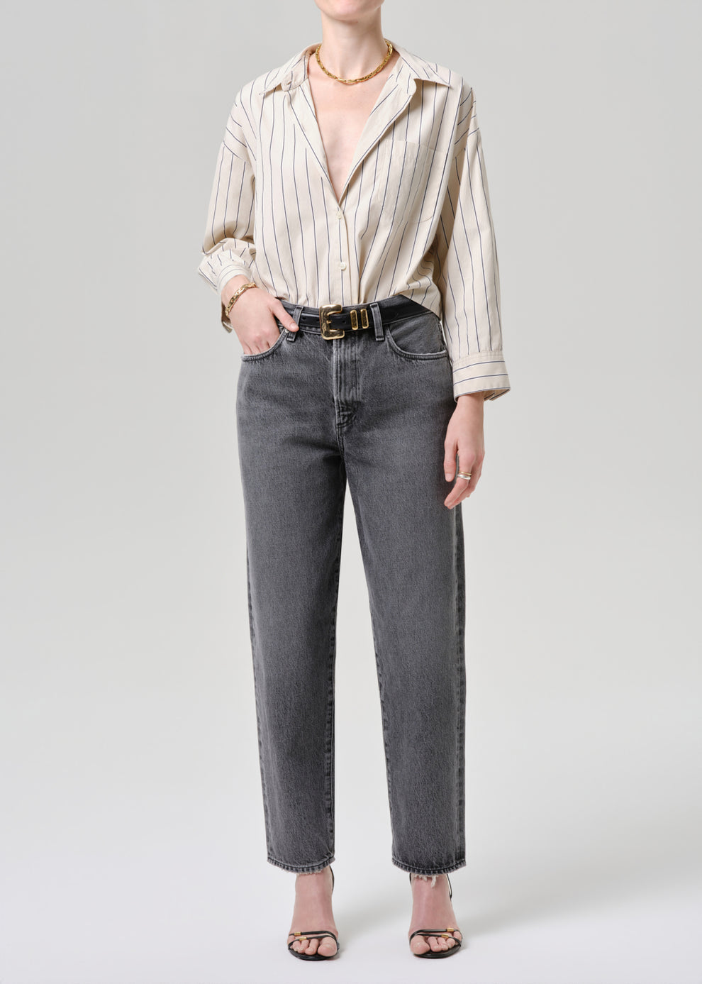 DENIM Petit Ami Shirt in Ramble Stripe Citizens of Humanity