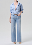 BLOUSES/SHIRTS/TOPS Thea Boyfriend Shirt in French Blue Citizens of Humanity