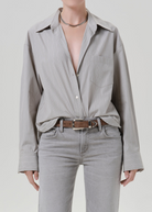 BLOUSES/SHIRTS/TOPS Thea Boyfriend Shirt in Marseille Stripe Citizens of Humanity